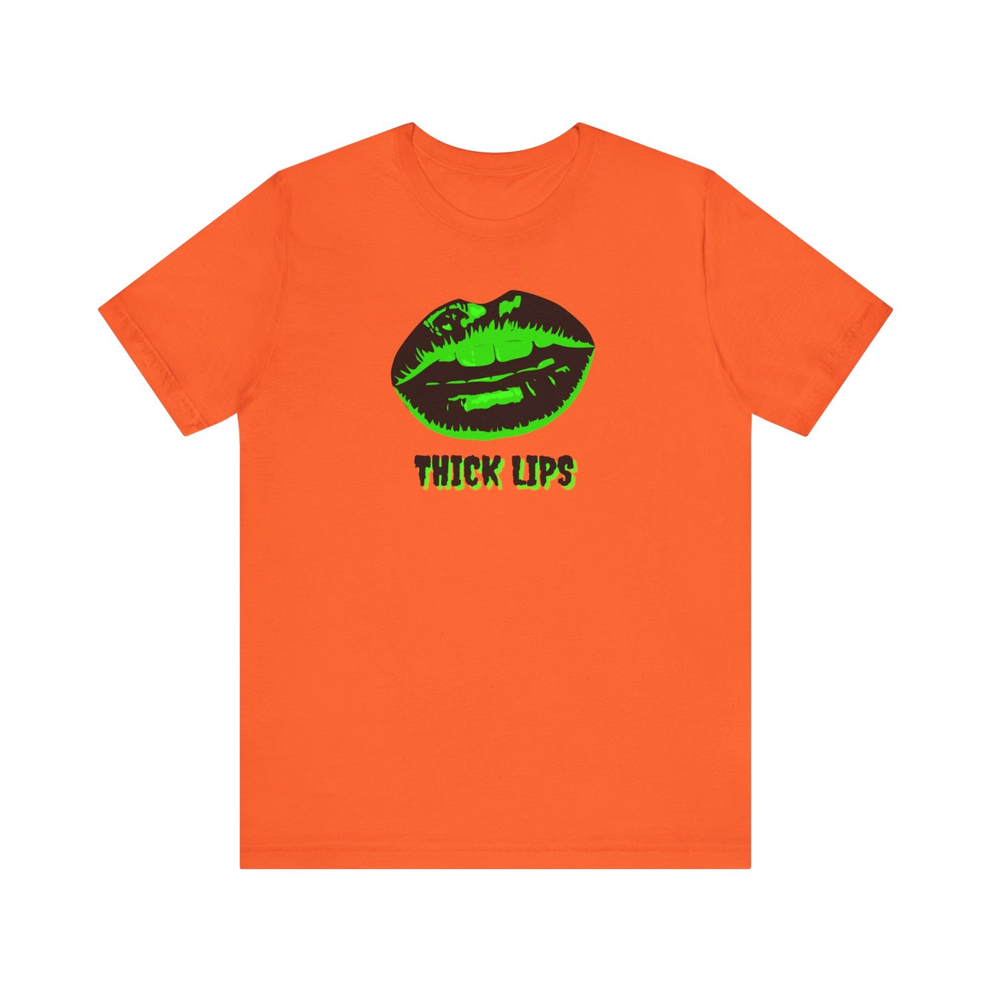 Thick Lips (Green)Unisex Jersey Short Sleeve Tee