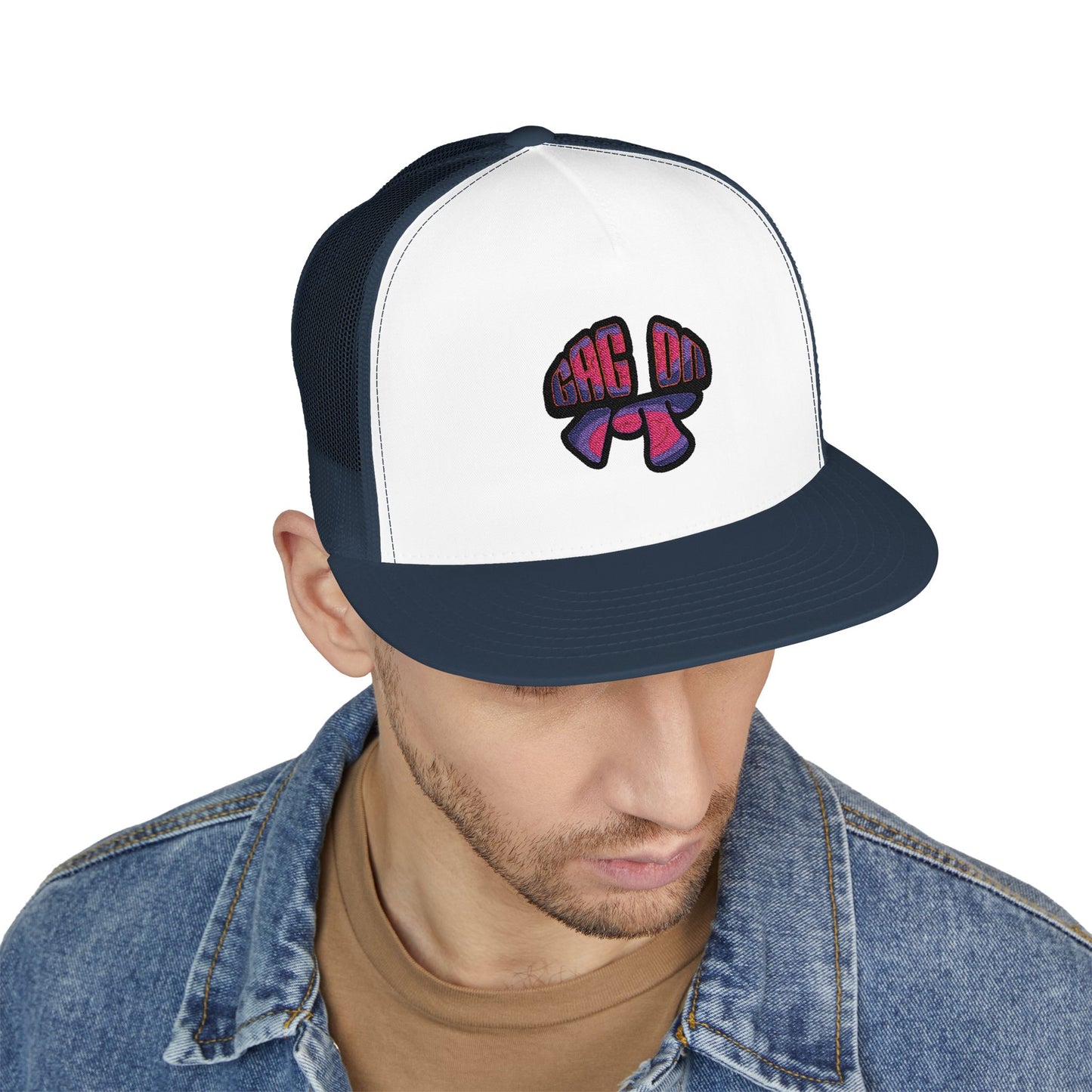 Gag On it 5 Panel Trucker Cap (Embroidery)