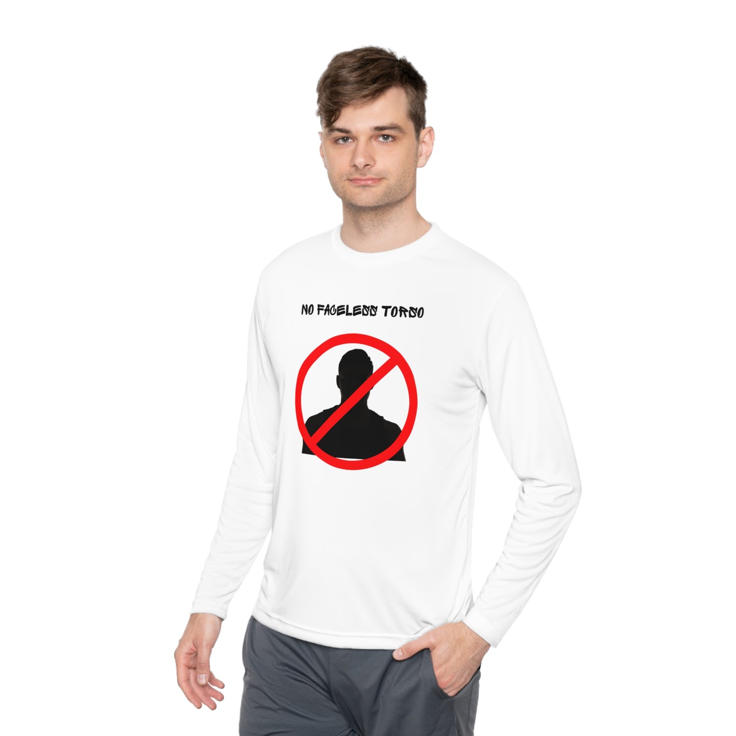 No Faceless Torso Unisex Lightweight Long Sleeve Tee