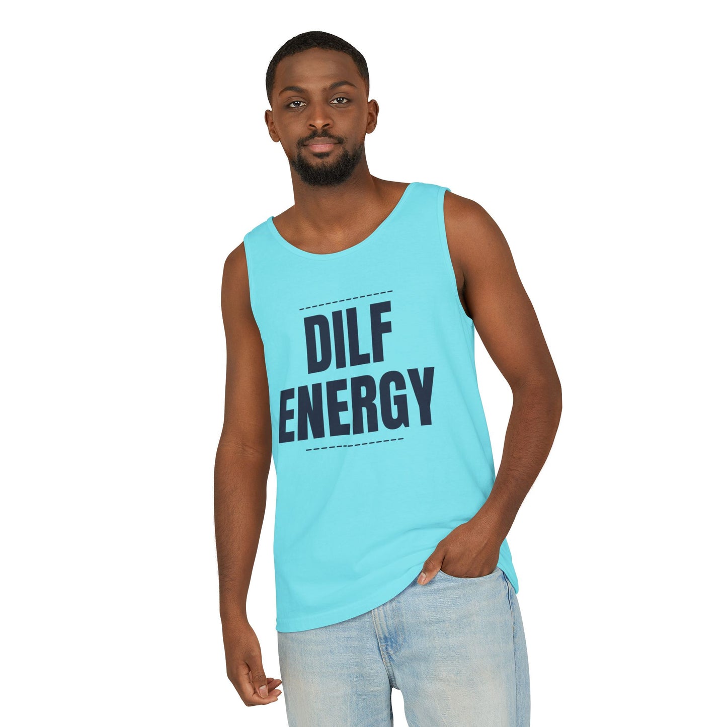 DILF Energy Unisex Garment-Dyed Tank Top