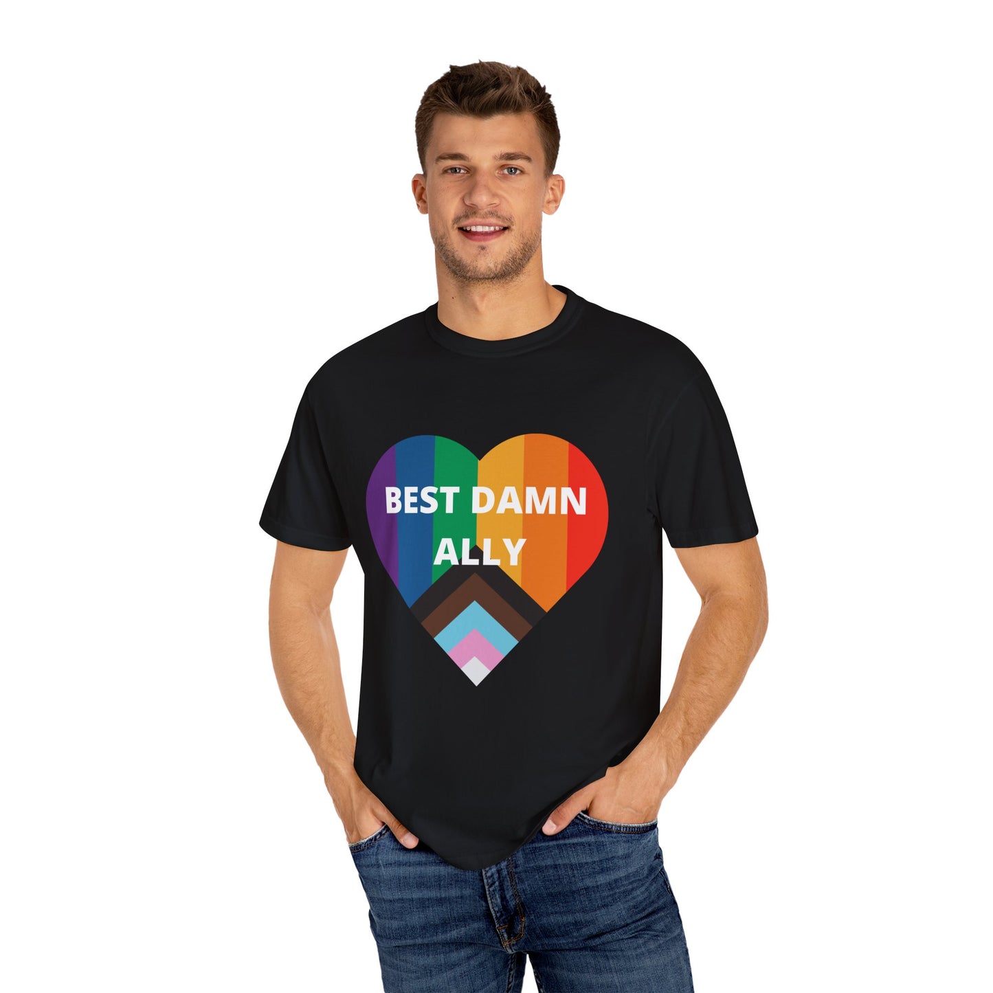 Best Damn Ally Unisex Garment-Dyed T-shirt