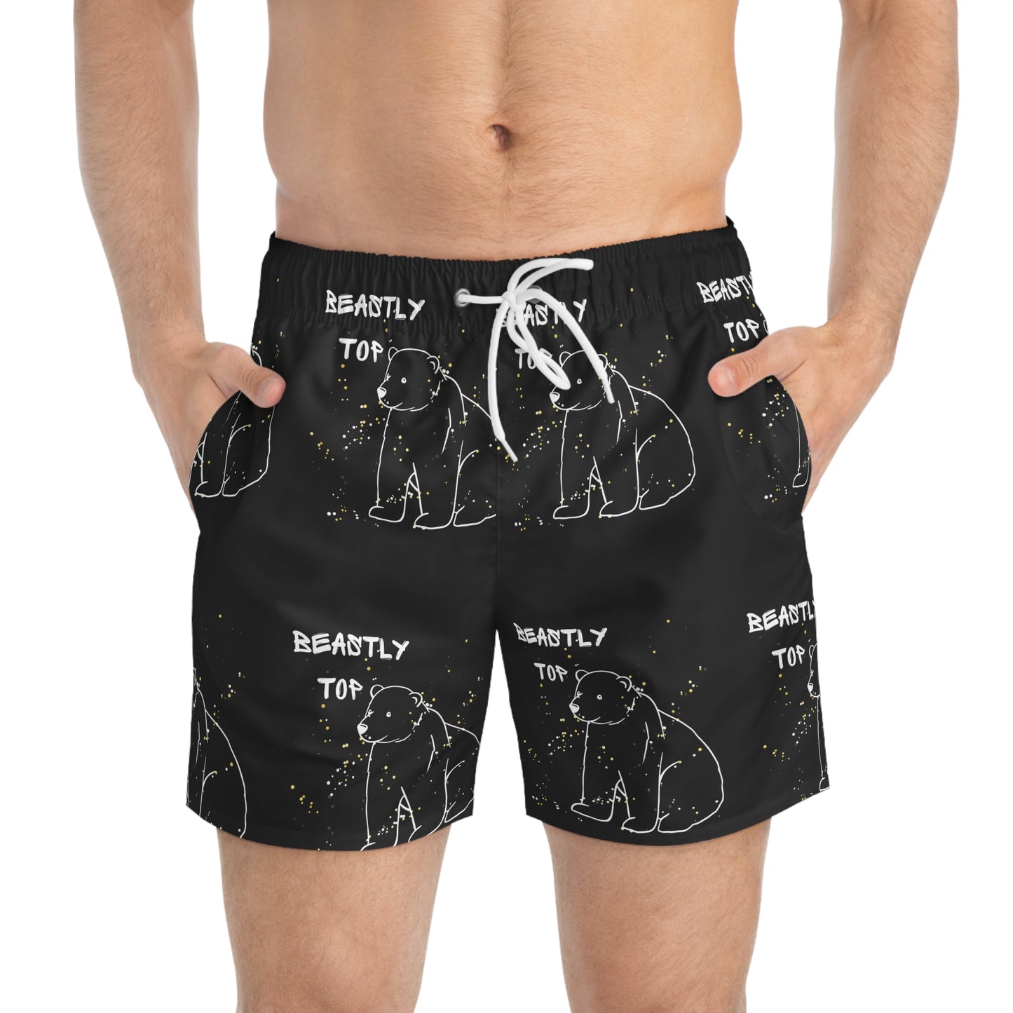 Beastly Top Swim Trunks (AOP)