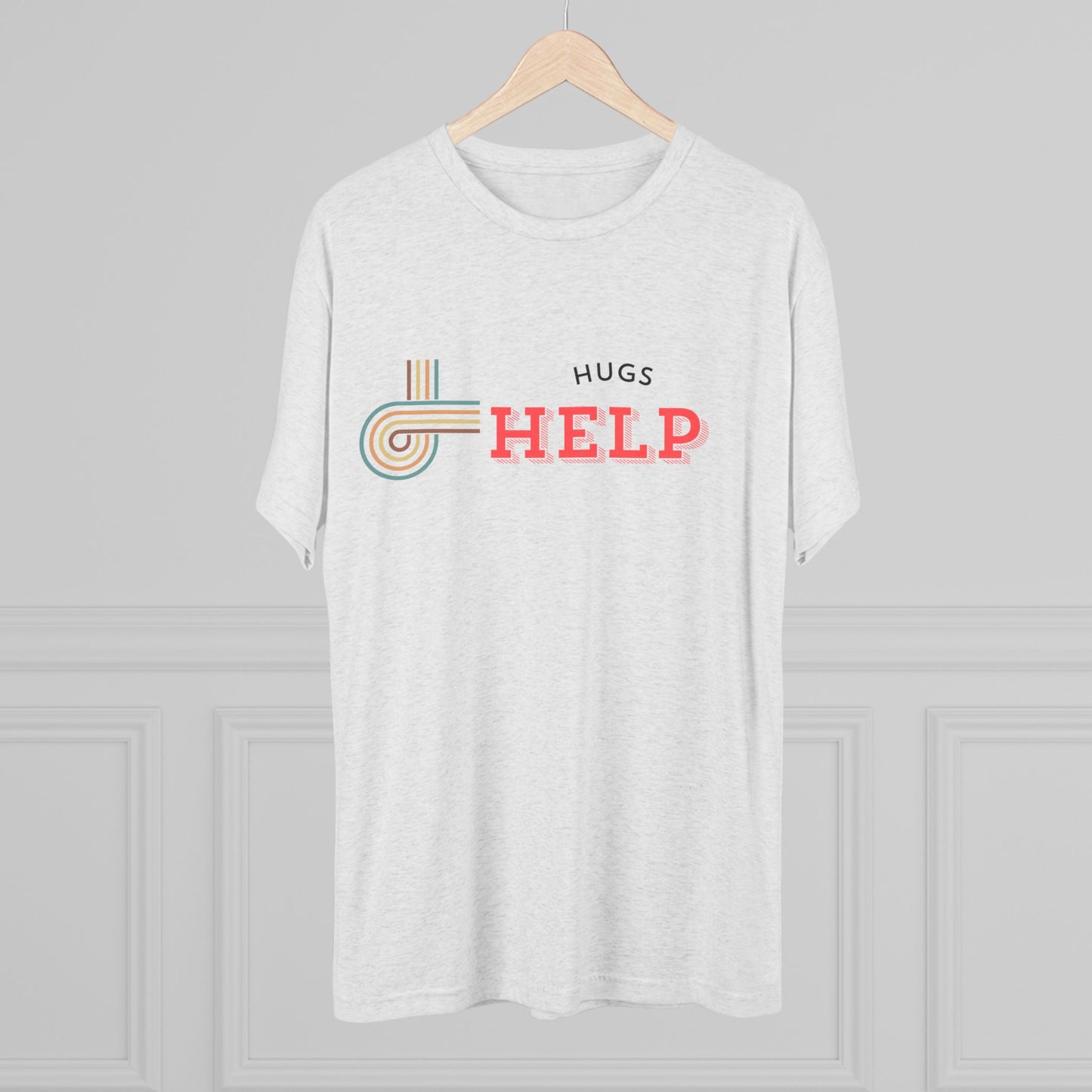 Hugs Help Unisex Tri-Blend Crew Tee