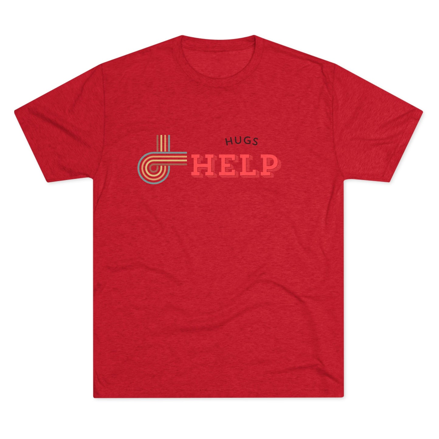 Hugs Help Unisex Tri-Blend Crew Tee