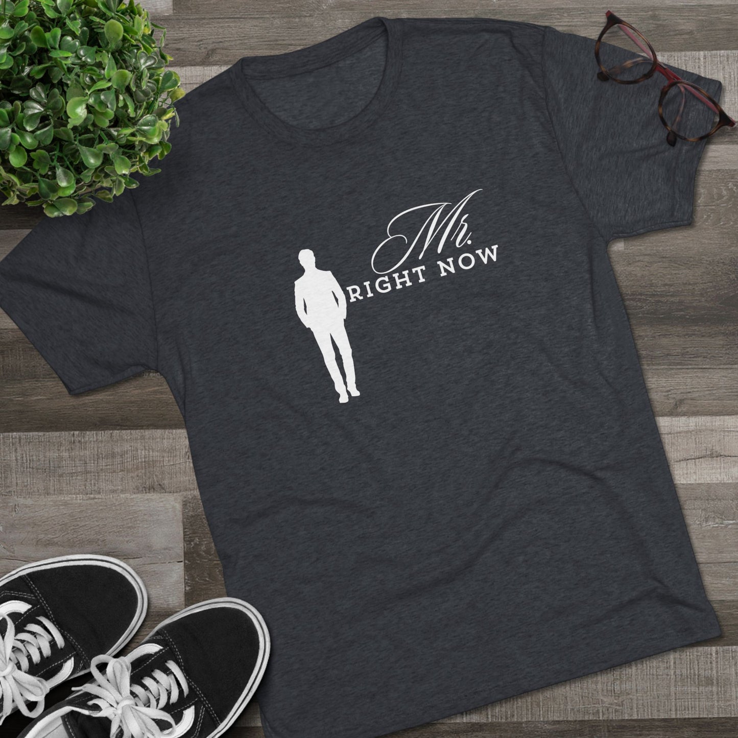 Mr.Rightnow Unisex Tri-Blend Crew Tee