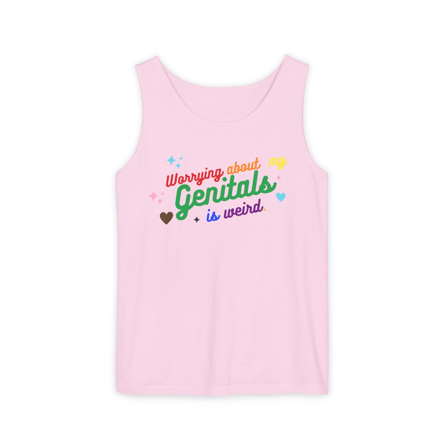 Worrying Unisex Garment-Dyed Tank Top