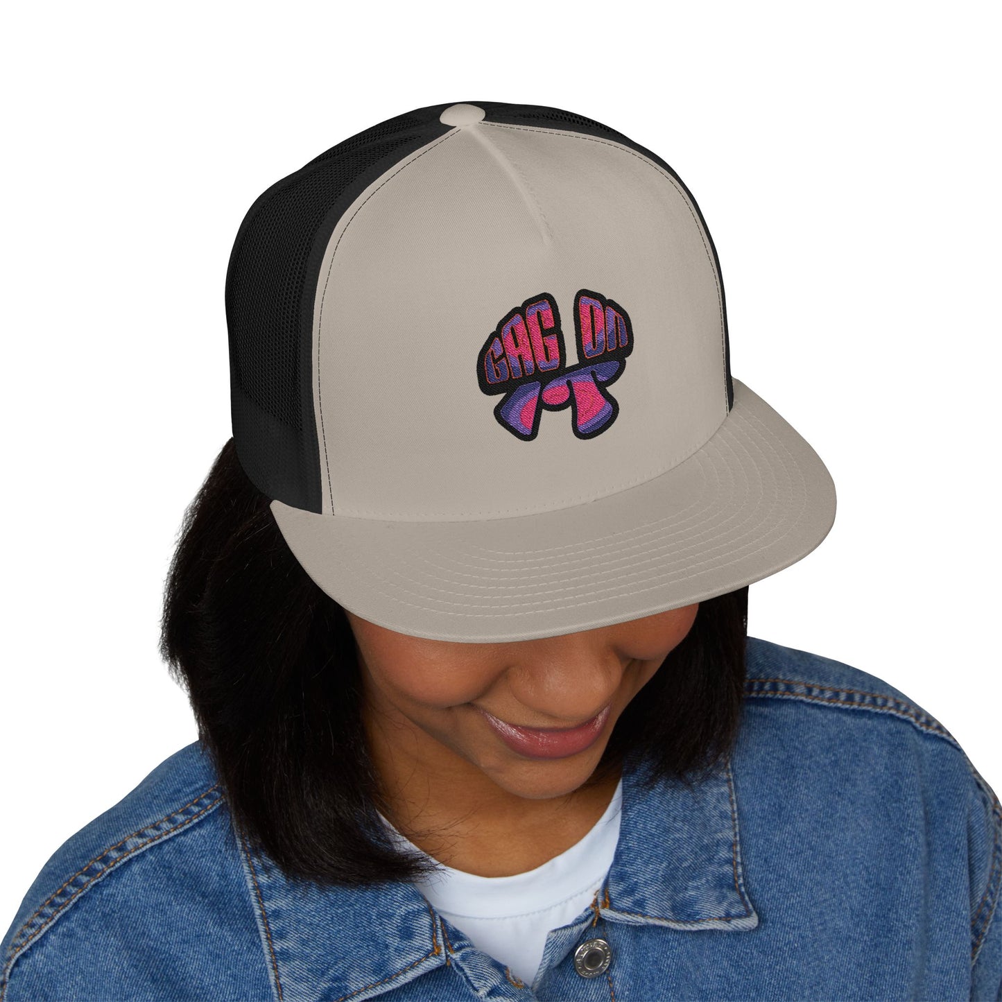 Gag On it 5 Panel Trucker Cap (Embroidery)
