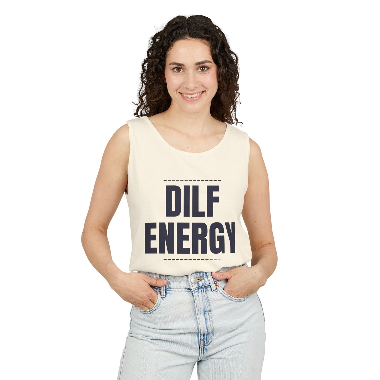 DILF Energy Unisex Garment-Dyed Tank Top