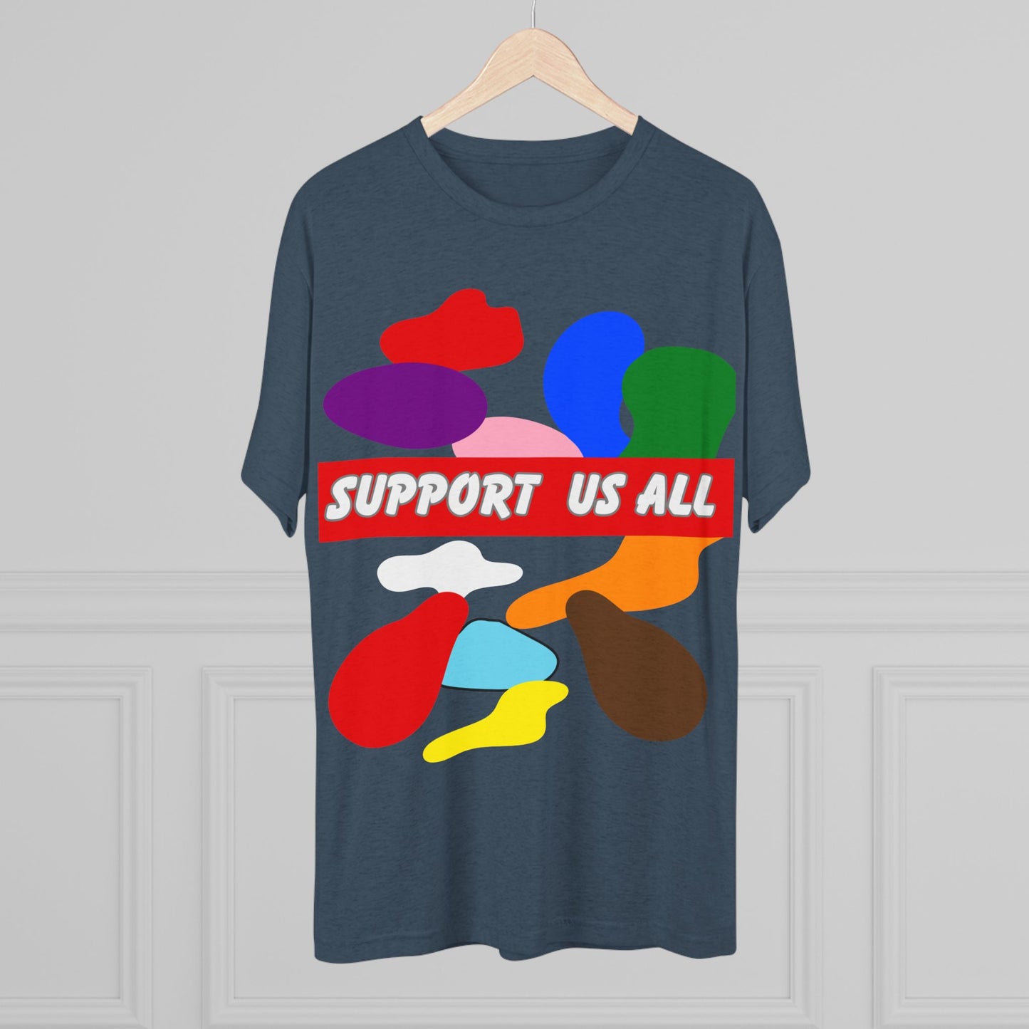 Support us all Unisex Tri-Blend Crew Tee