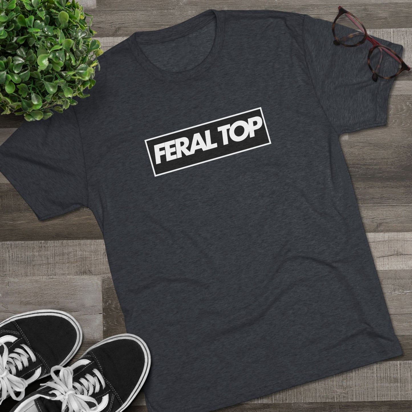 Feral Top Unisex Tri-Blend Crew Tee