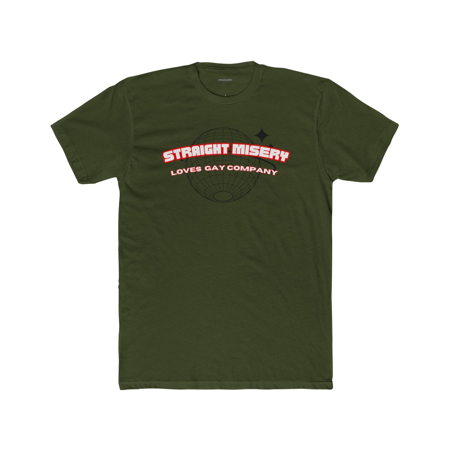 Straight Unisex Cotton Crew Tee