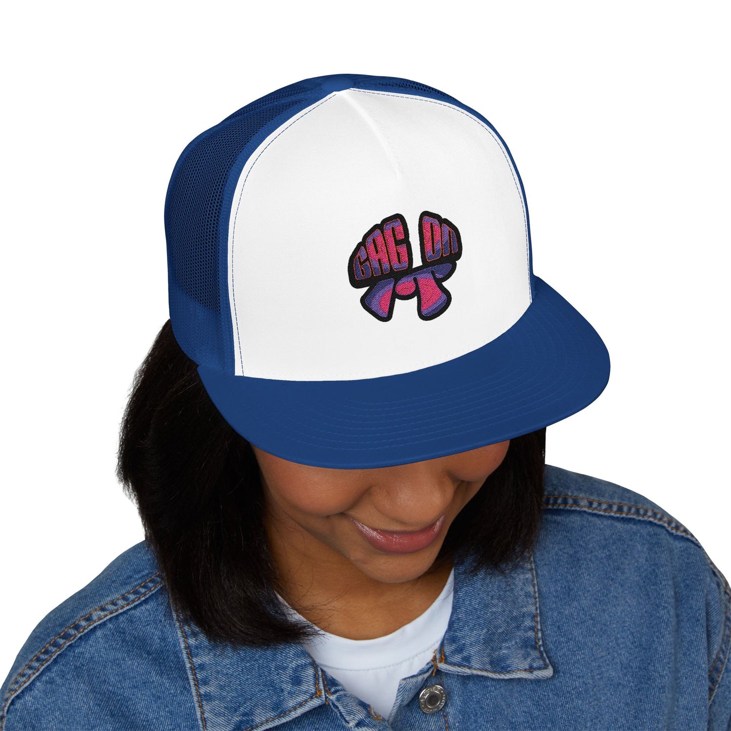Gag On it 5 Panel Trucker Cap (Embroidery)