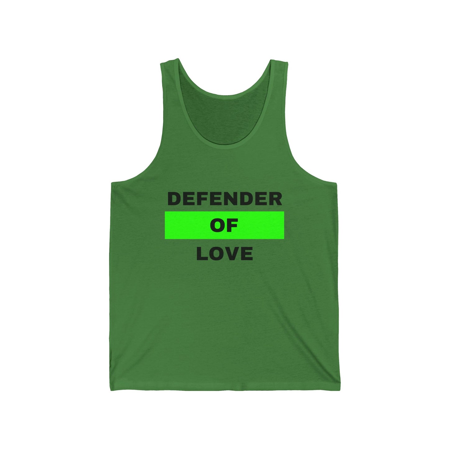 Defender of Love Unisex Jersey Tank