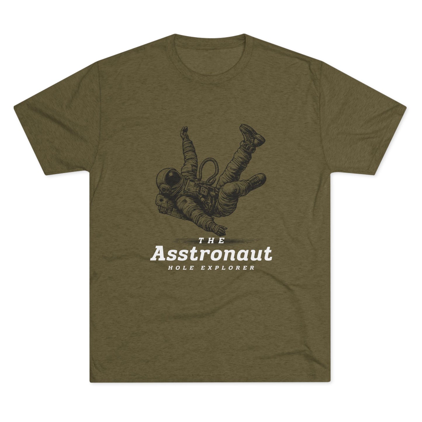 The Asstronaut Unisex Tri-Blend Crew Tee