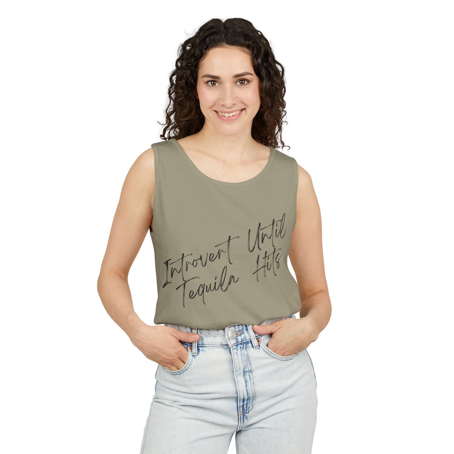 Introvert Until Garment-Dyed Tank Top
