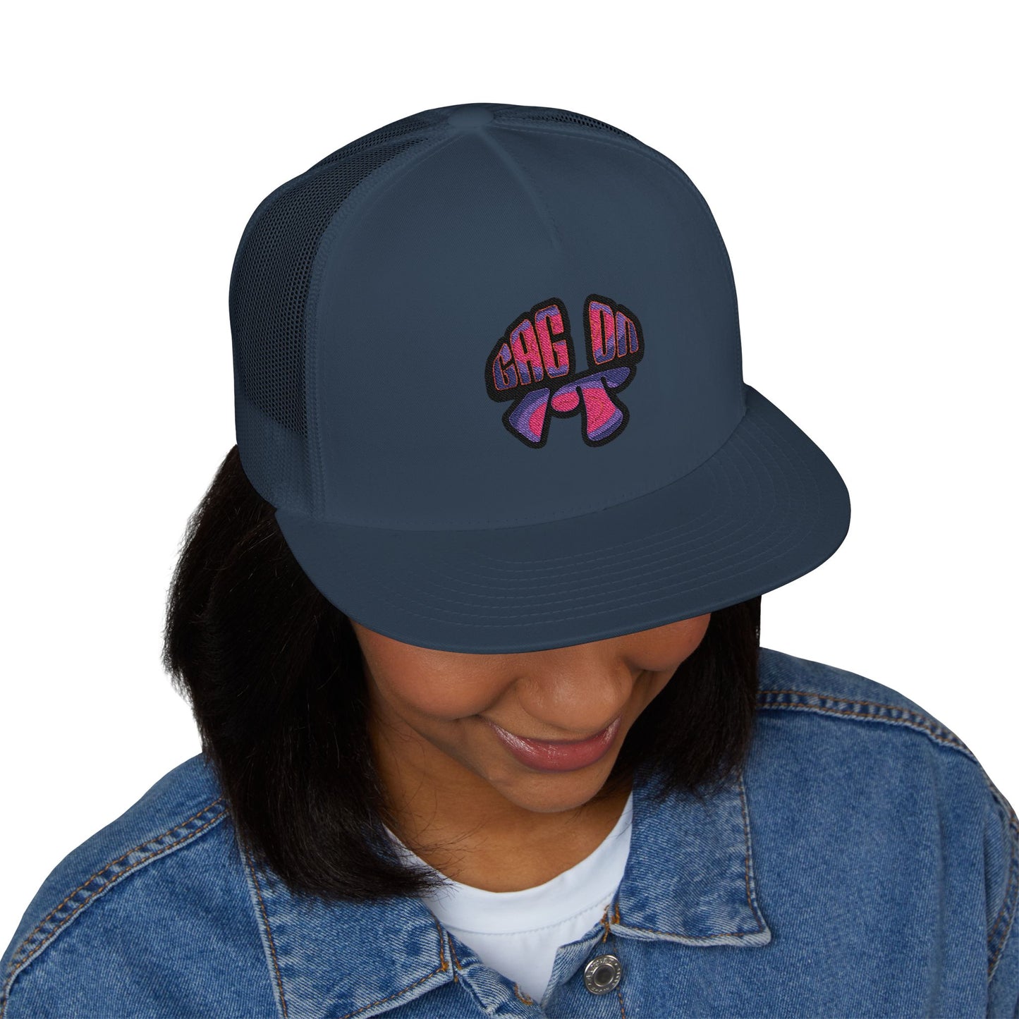 Gag On it 5 Panel Trucker Cap (Embroidery)