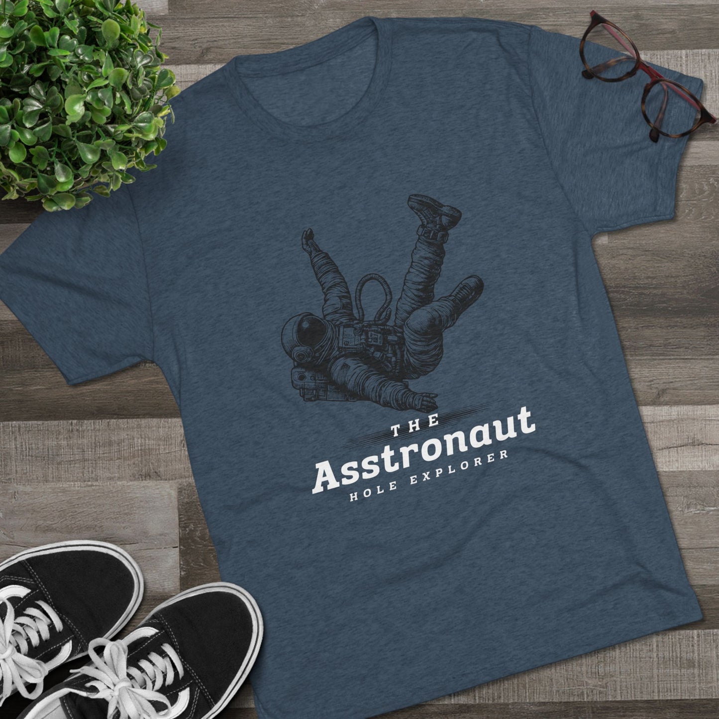 The Asstronaut Unisex Tri-Blend Crew Tee