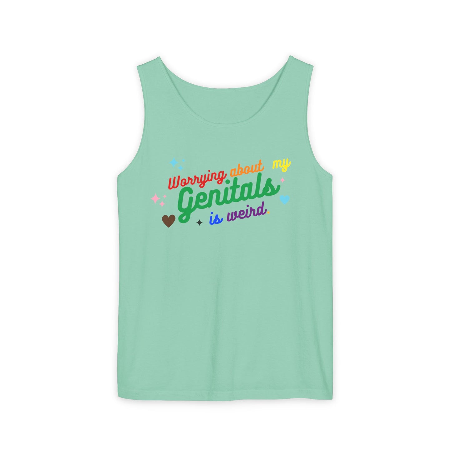 Worrying Unisex Garment-Dyed Tank Top