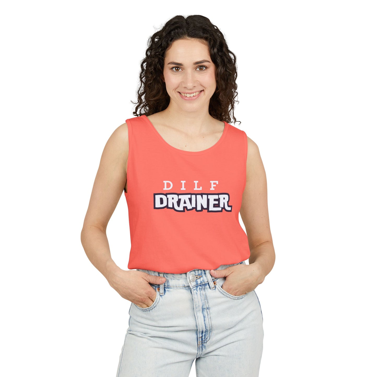 Dilf  Drainer Unisex Garment-Dyed Tank Top