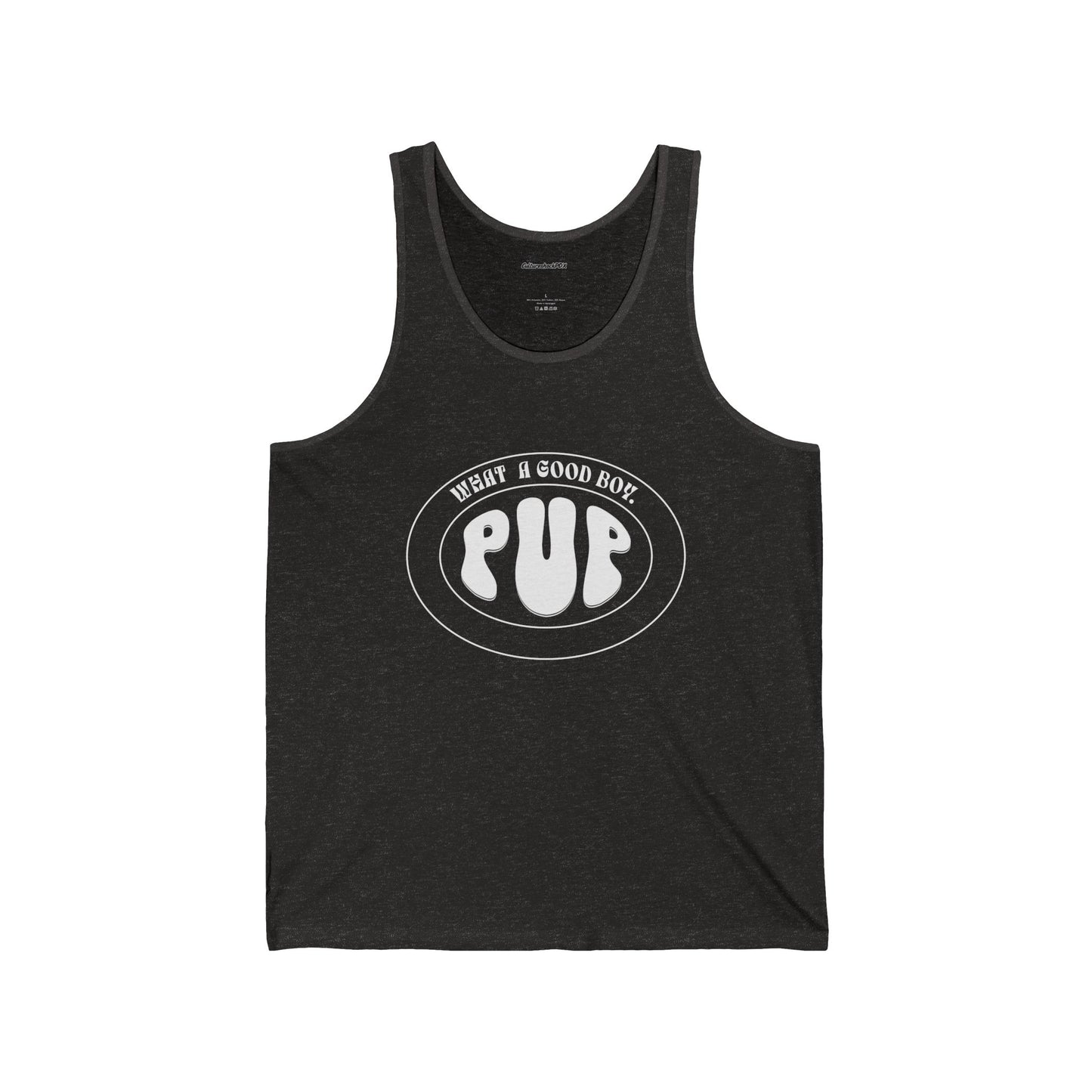 What a good boy.Unisex Jersey Tank