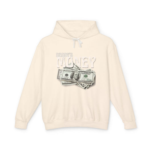 Daddy`s Money Unisex Lightweight Hooded Sweatshirt