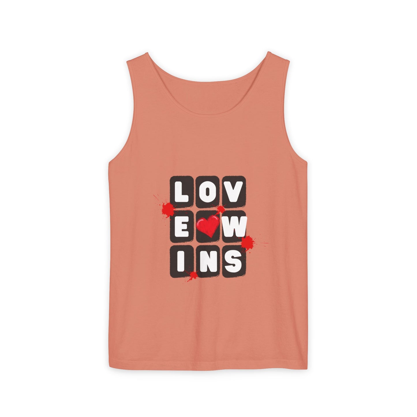 Love Wins Unisex Garment-Dyed Tank Top
