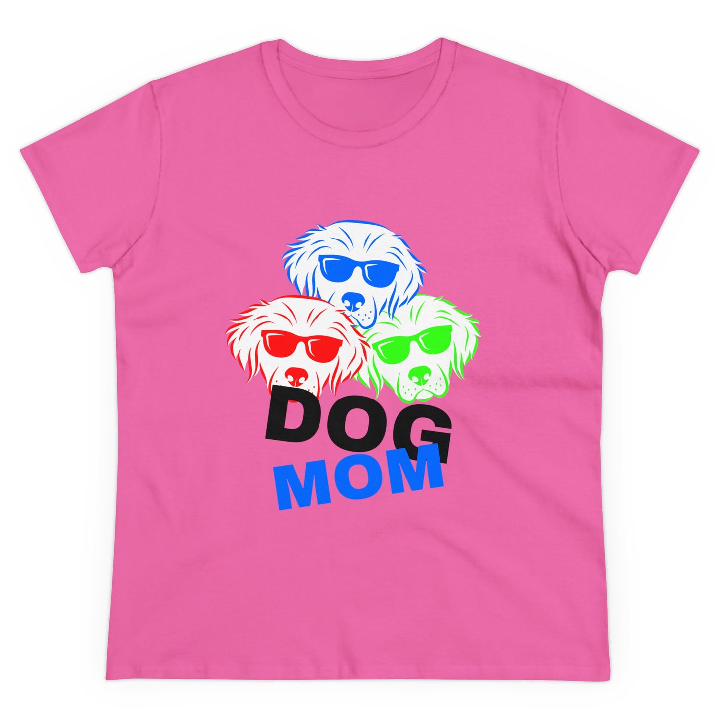 Dog Mom Women's Midweight Cotton Tee
