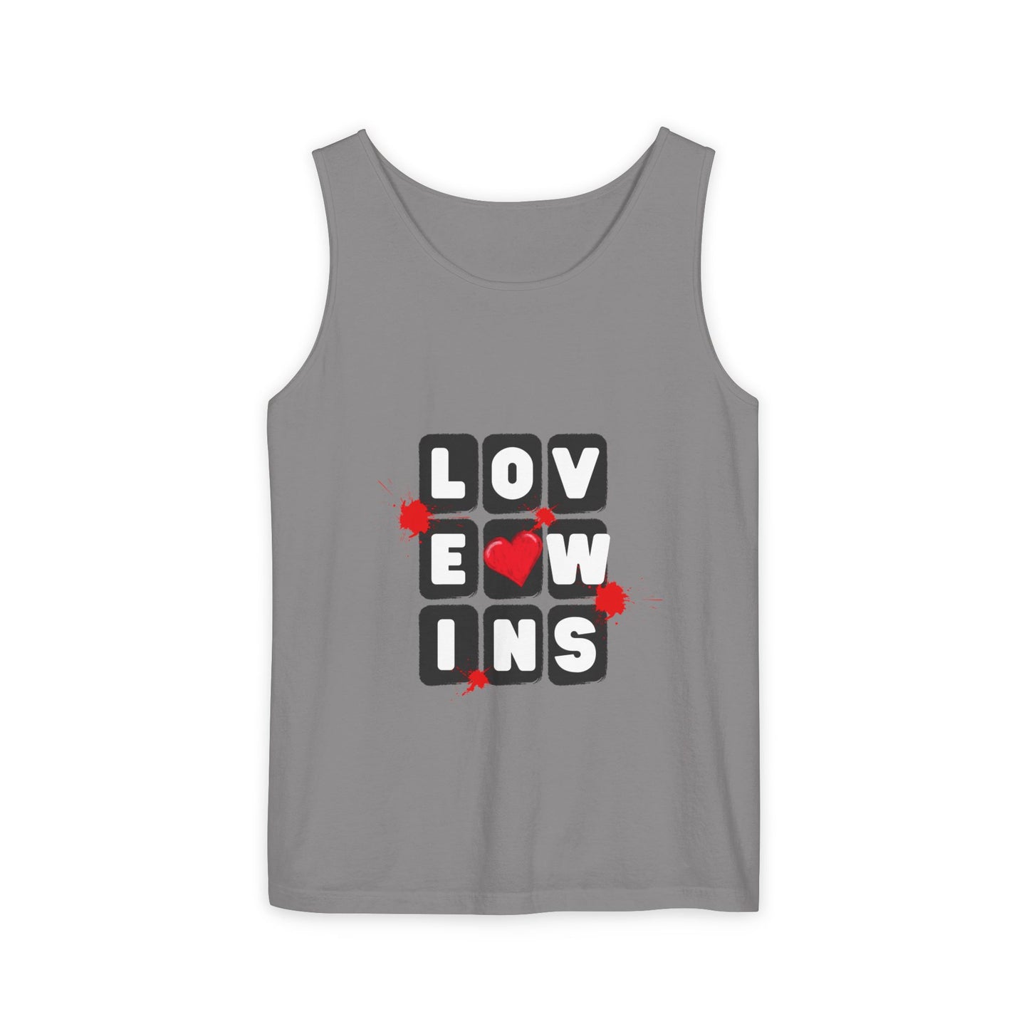 Love Wins Unisex Garment-Dyed Tank Top