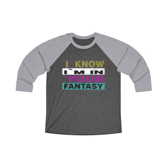 Fantasy Unisex Tri-Blend 3\4 Raglan Tee