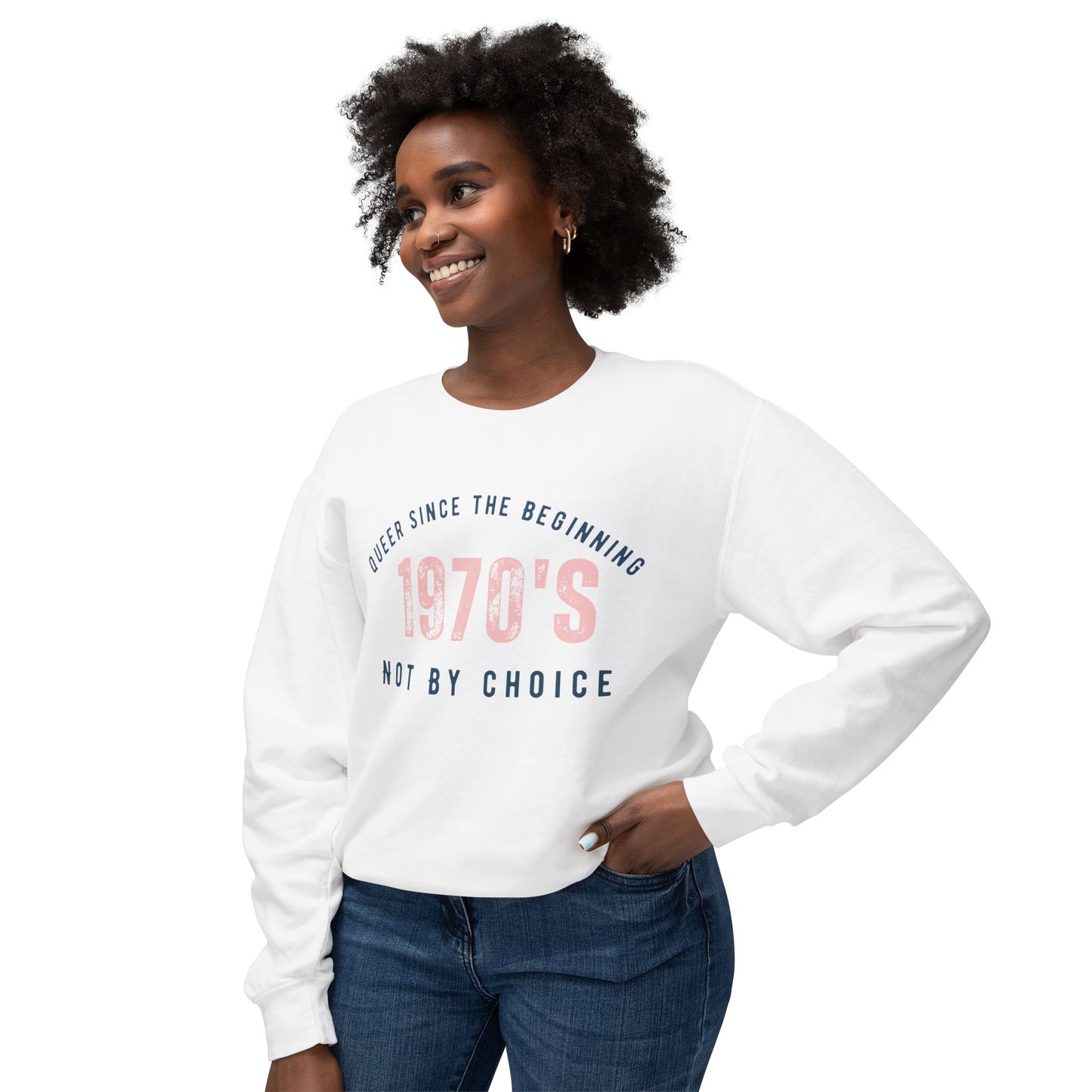 Queer 1970`s Unisex Lightweight Crewneck Sweatshirt