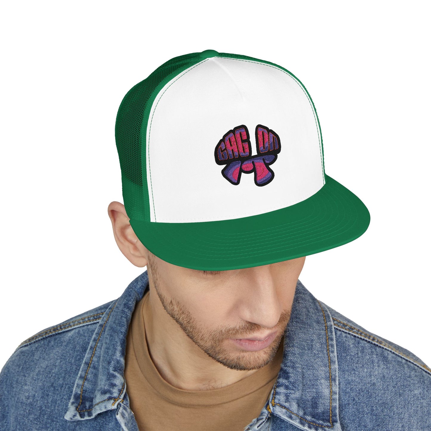 Gag On it 5 Panel Trucker Cap (Embroidery)