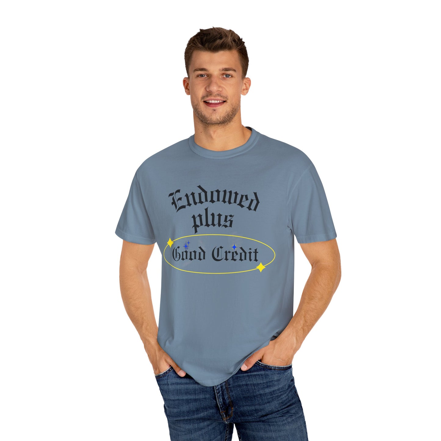 Endowed plus Good Credit Unisex Garment-Dyed T-shirt