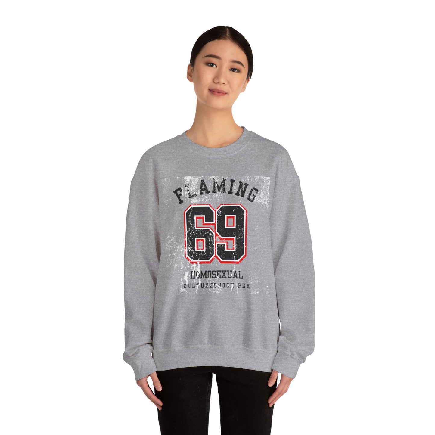 Flaming Unisex Heavy Blend™ Crewneck Sweatshirt