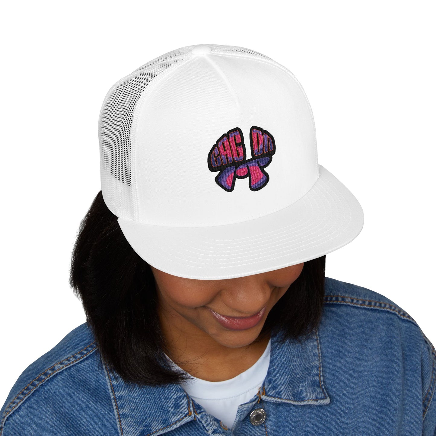 Gag On it 5 Panel Trucker Cap (Embroidery)