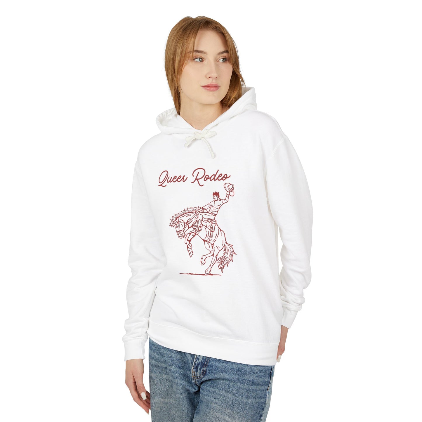 Queer Rodeo Unisex Lightweight Hooded Sweatshirt