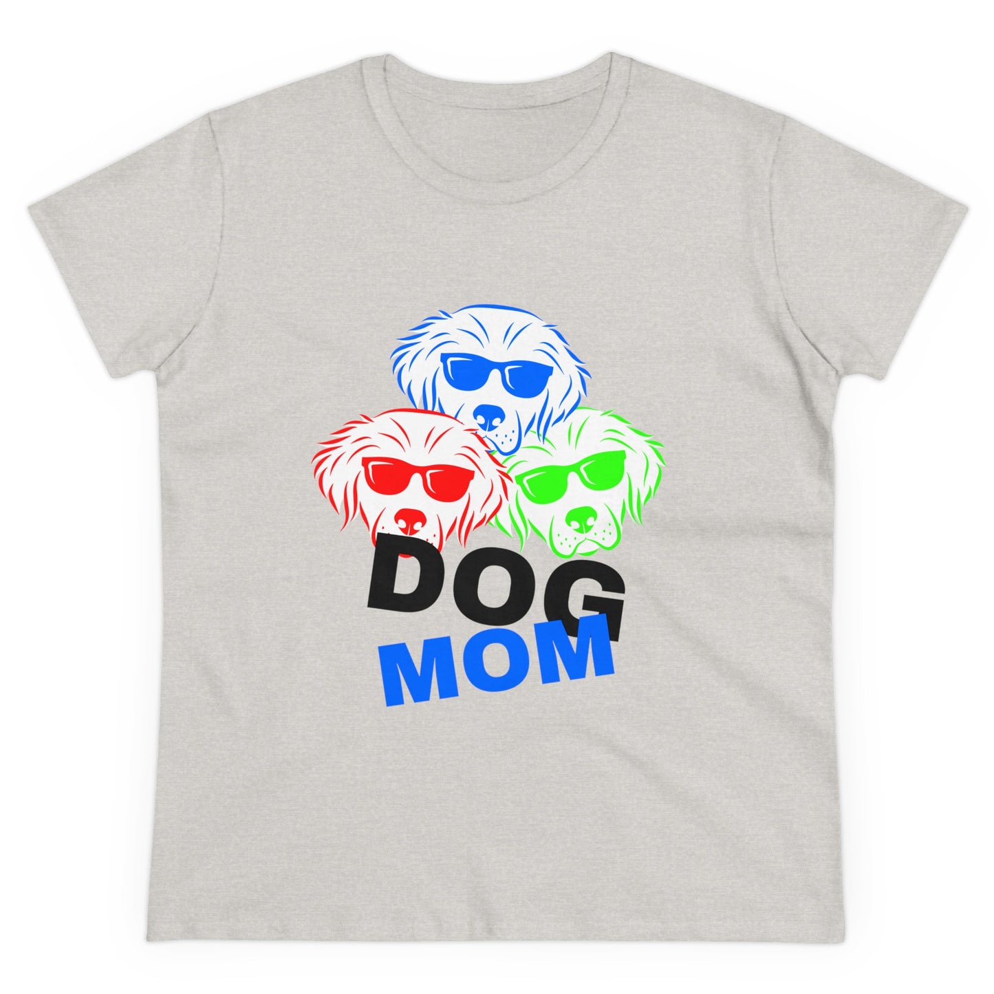 Dog Mom Women's Midweight Cotton Tee