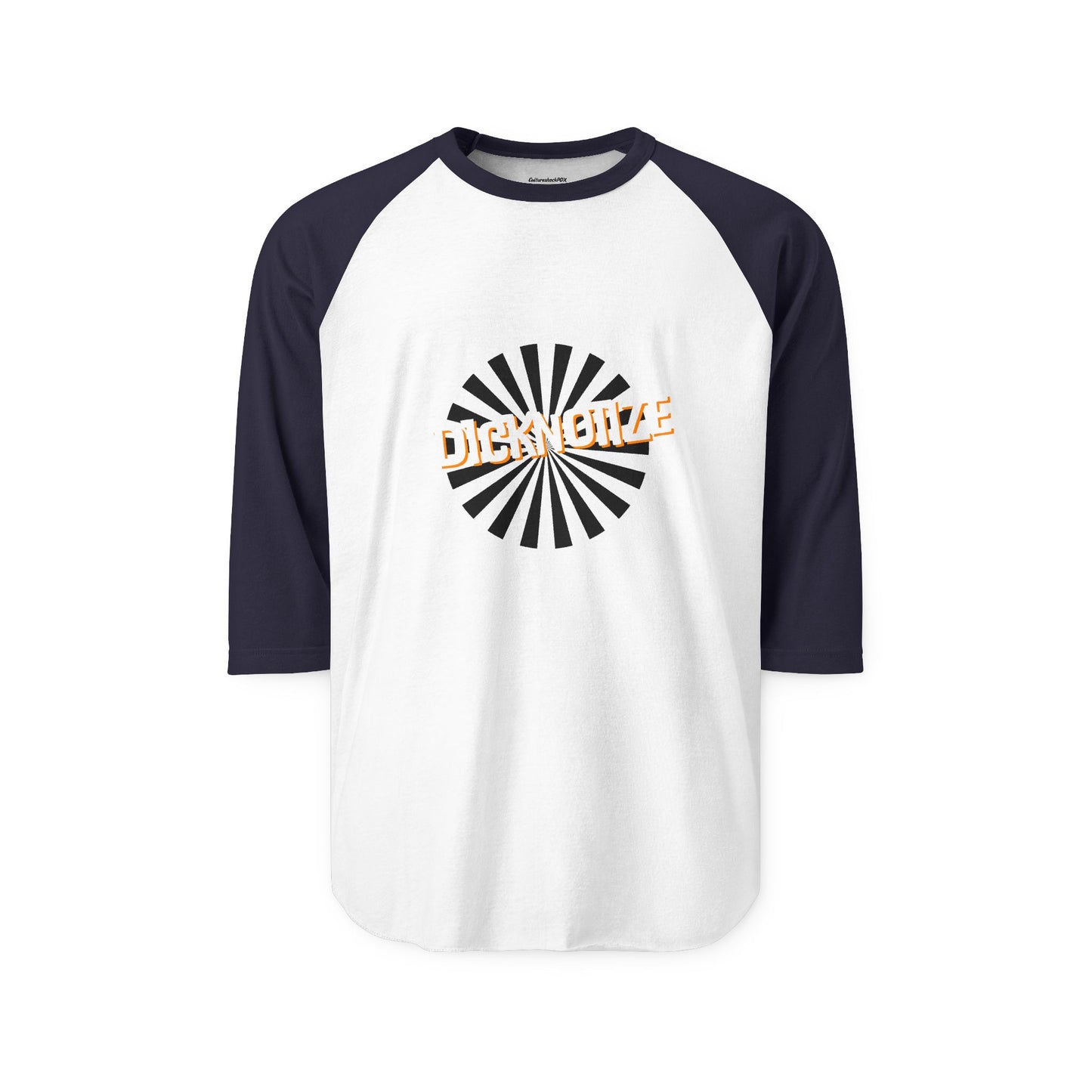 Dicknotize Unisex Three-Quarter Sleeve Raglan Shirt