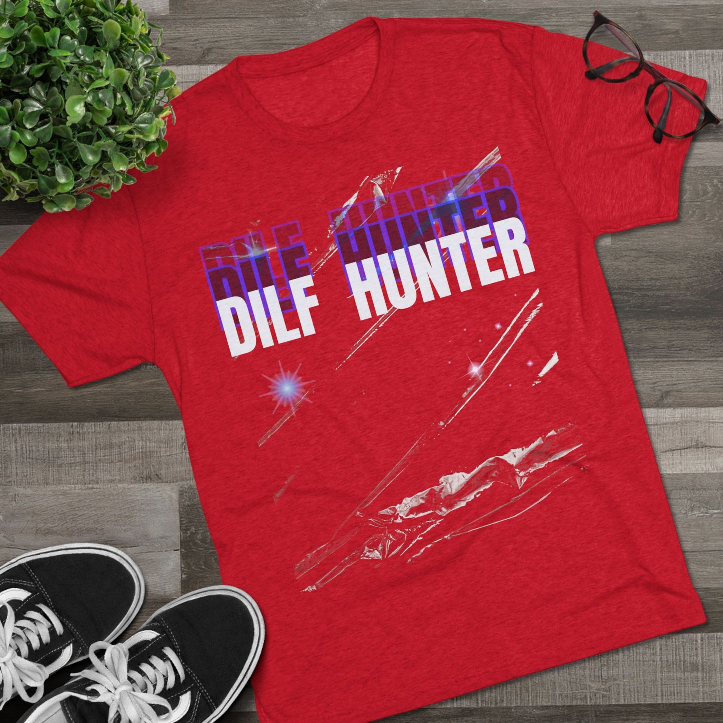 Dilf Hunter Unisex Tri-Blend Crew Tee