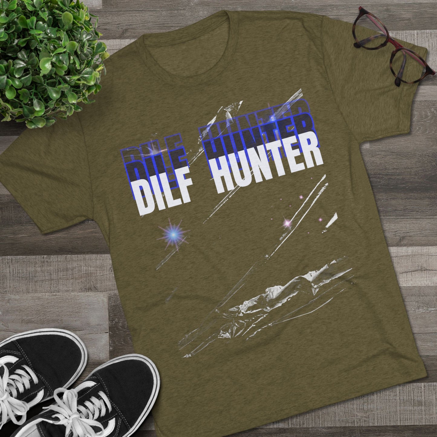 Dilf Hunter Unisex Tri-Blend Crew Tee