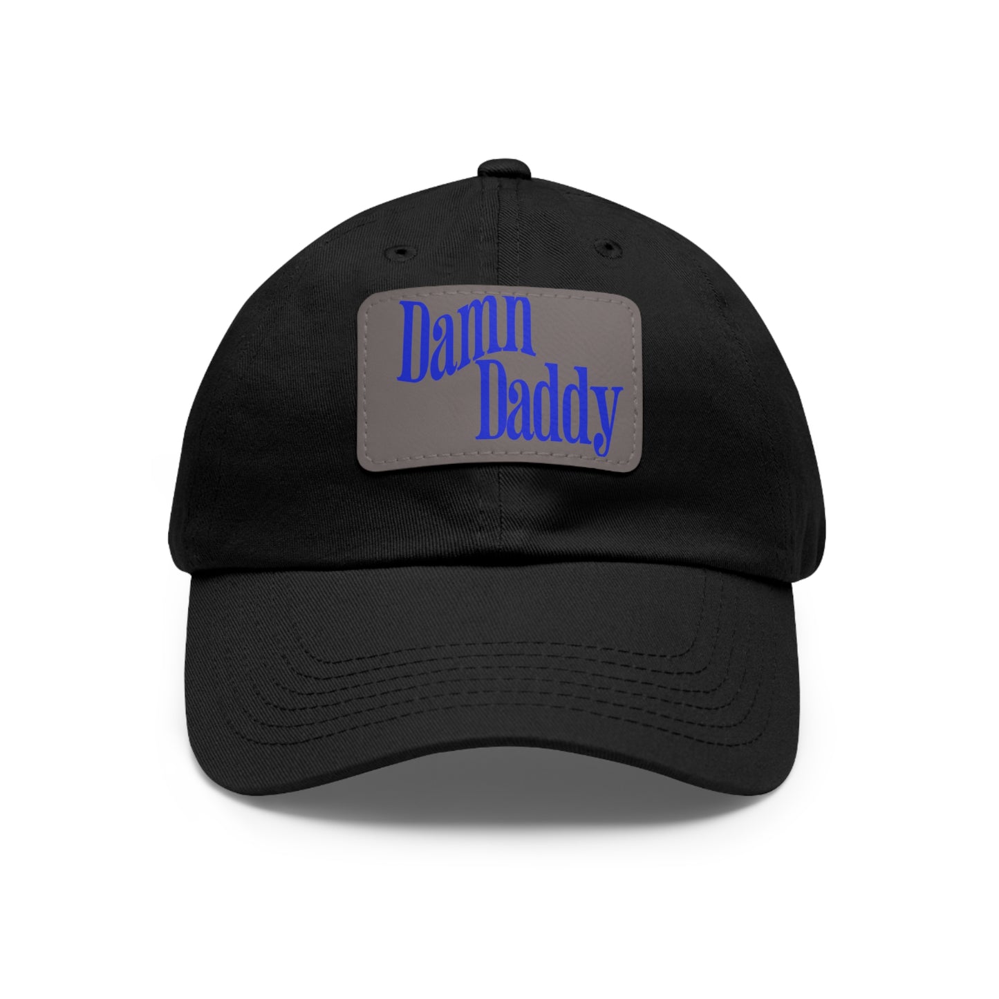 Damn Daddy Dad Hat with Leather Patch (Rectangle)