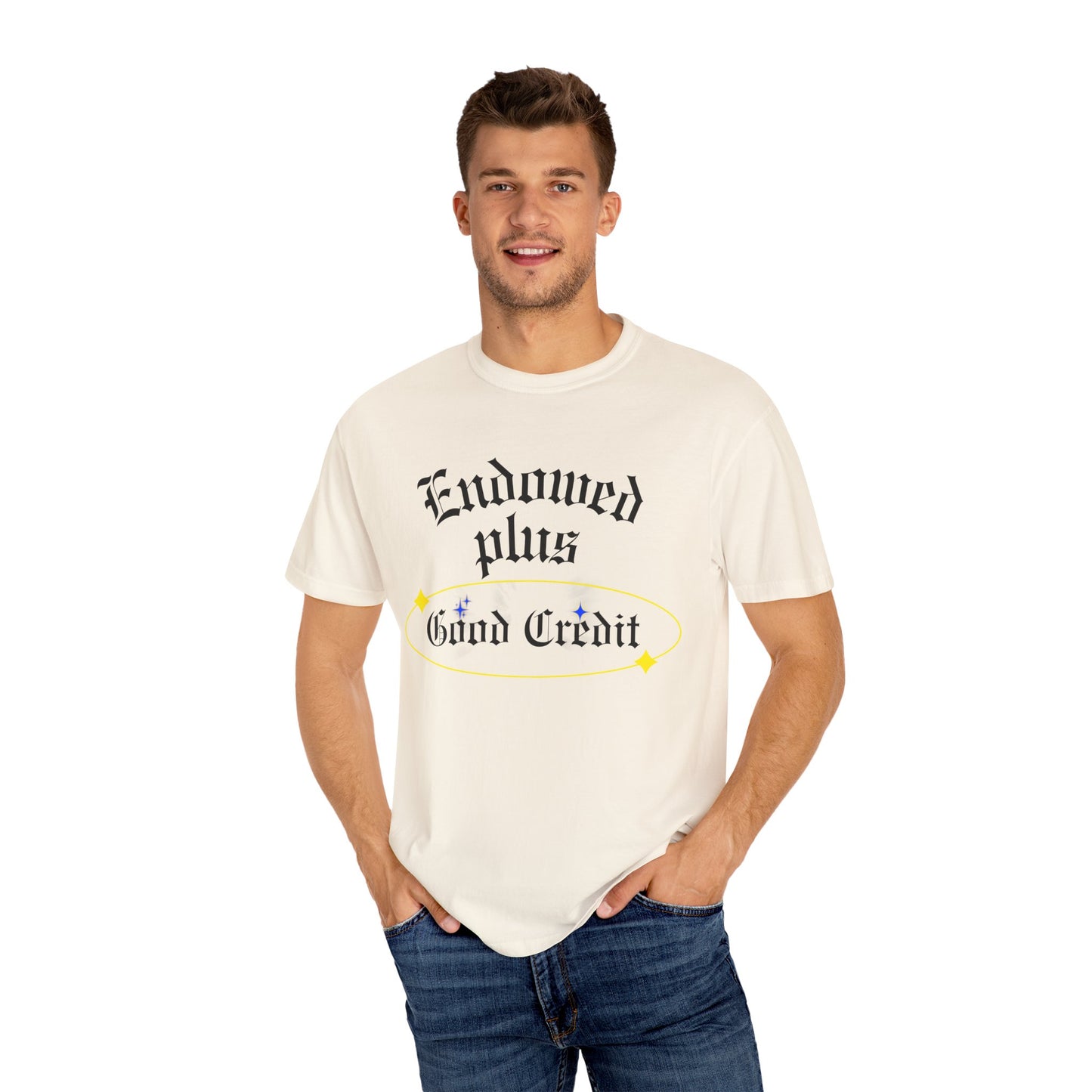 Endowed plus Good Credit Unisex Garment-Dyed T-shirt
