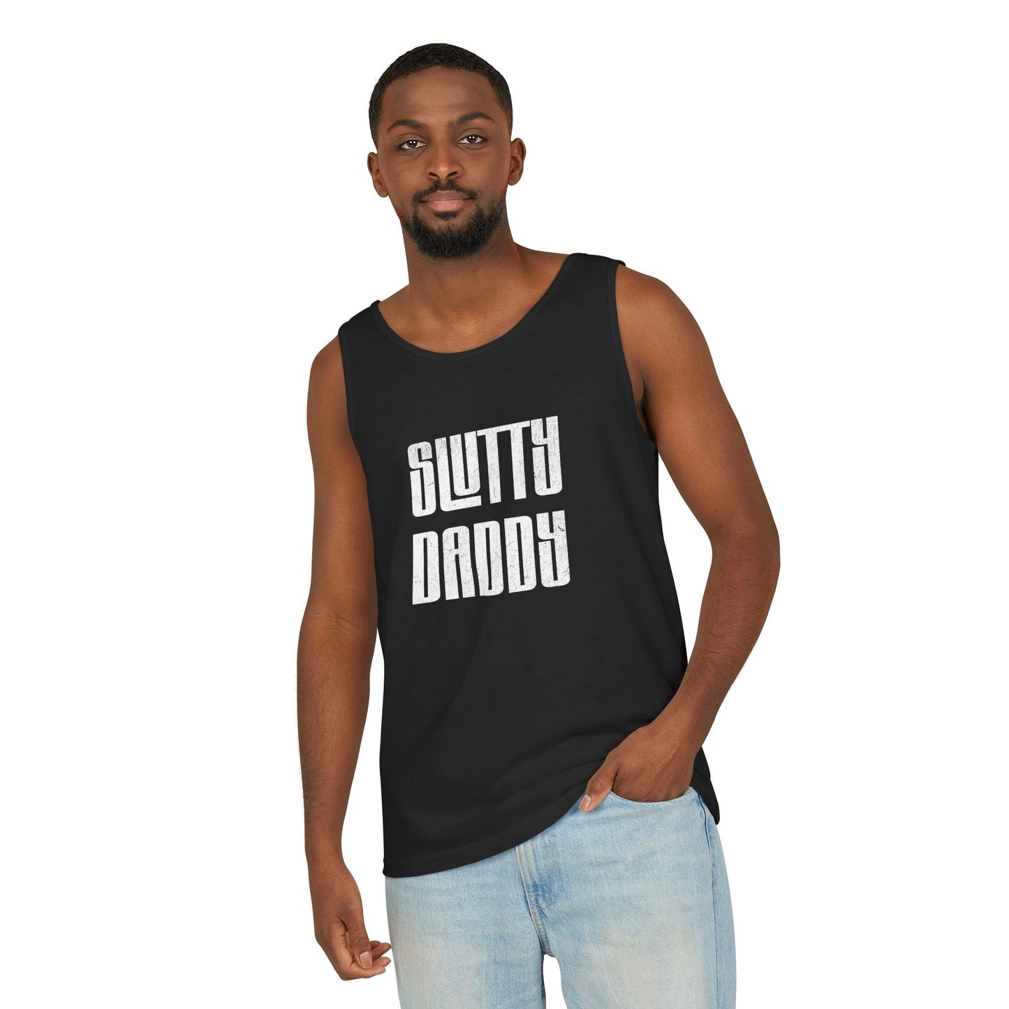 Slutty Daddy Unisex Garment-Dyed Tank Top