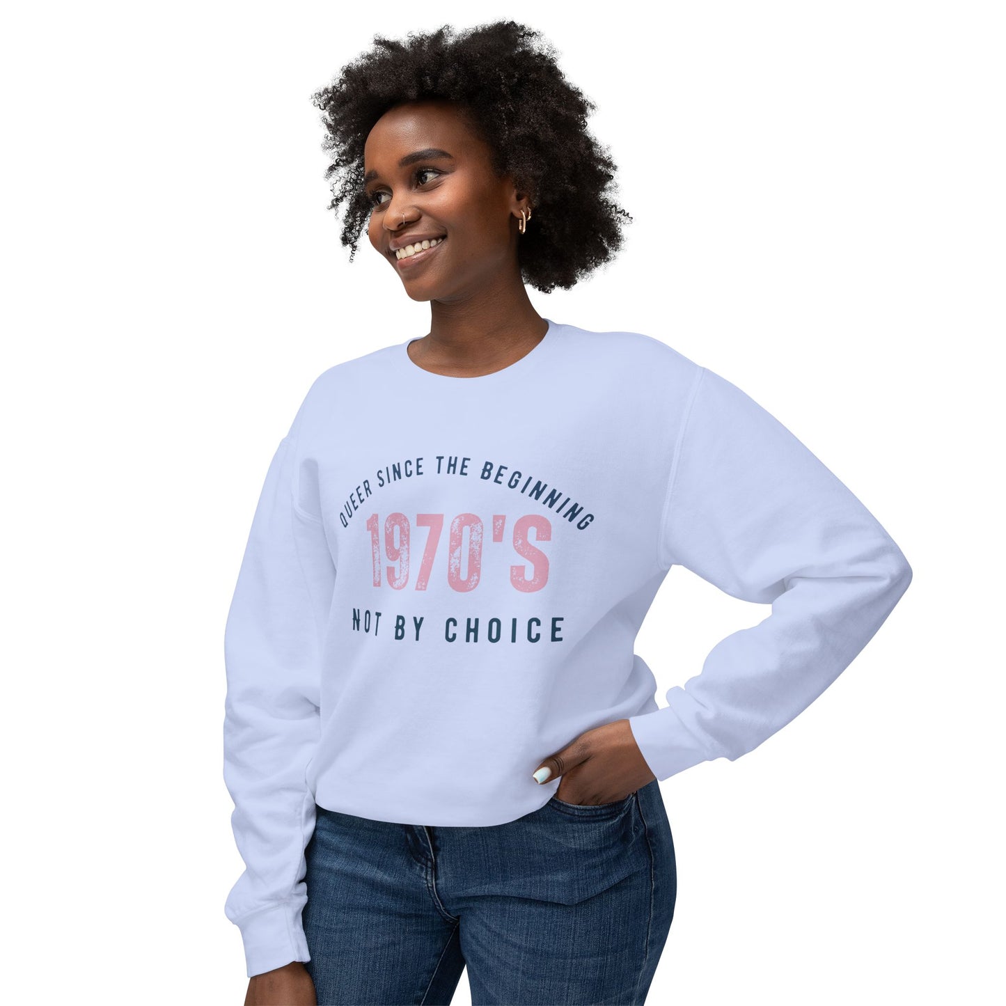 Queer 1970`s Unisex Lightweight Crewneck Sweatshirt