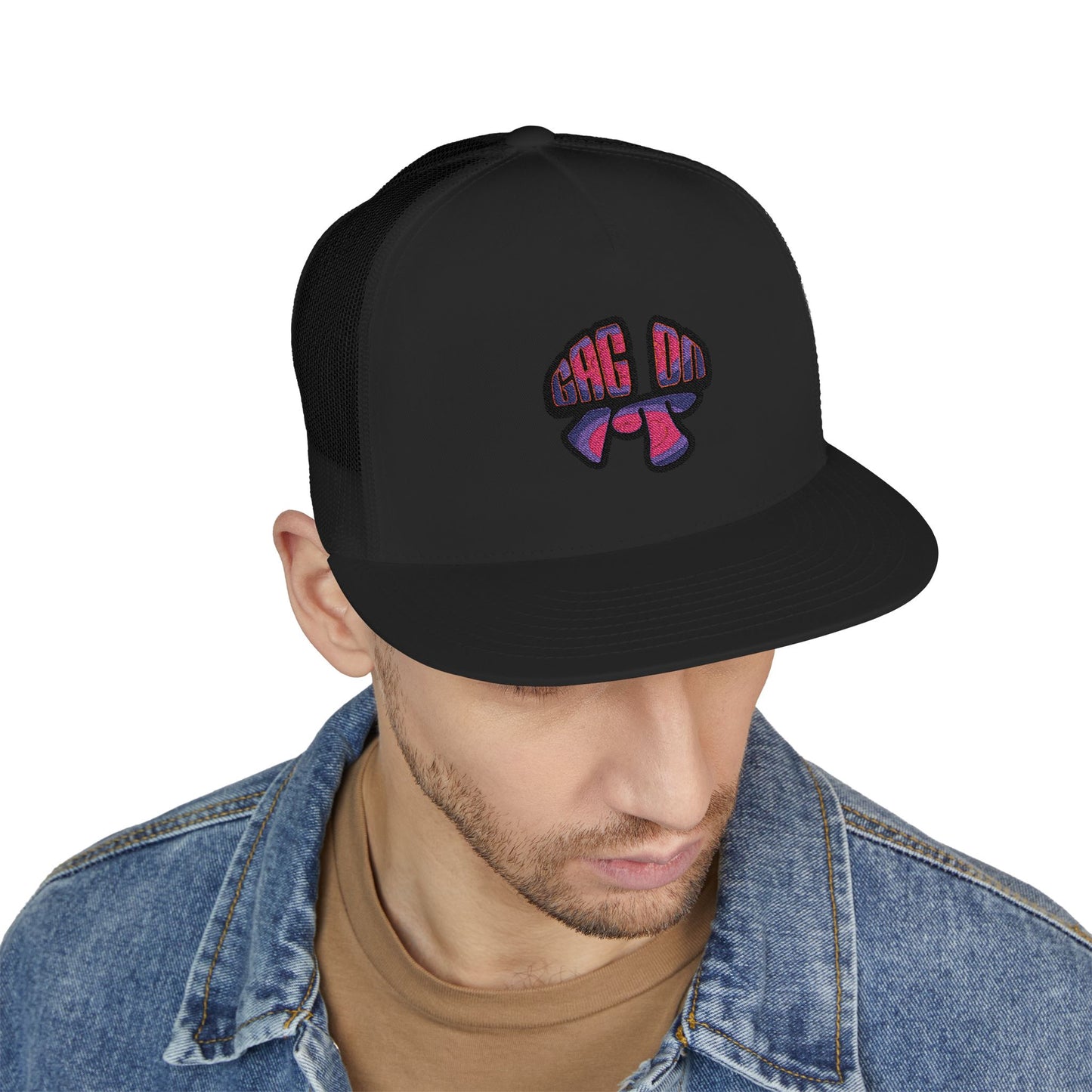 Gag On it 5 Panel Trucker Cap (Embroidery)