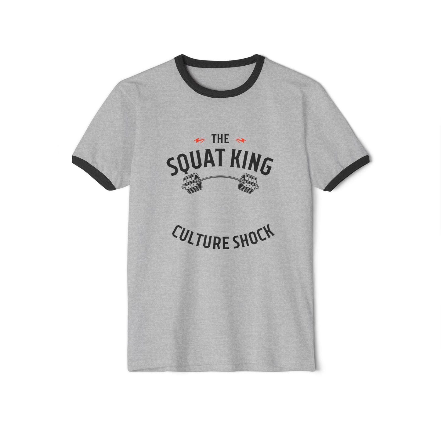 Squat King Unisex Cotton Ringer T-Shirt