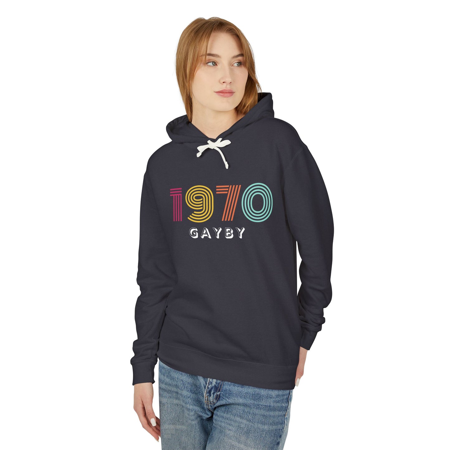 1970 Unisex Lightweight Hooded Sweatshirt