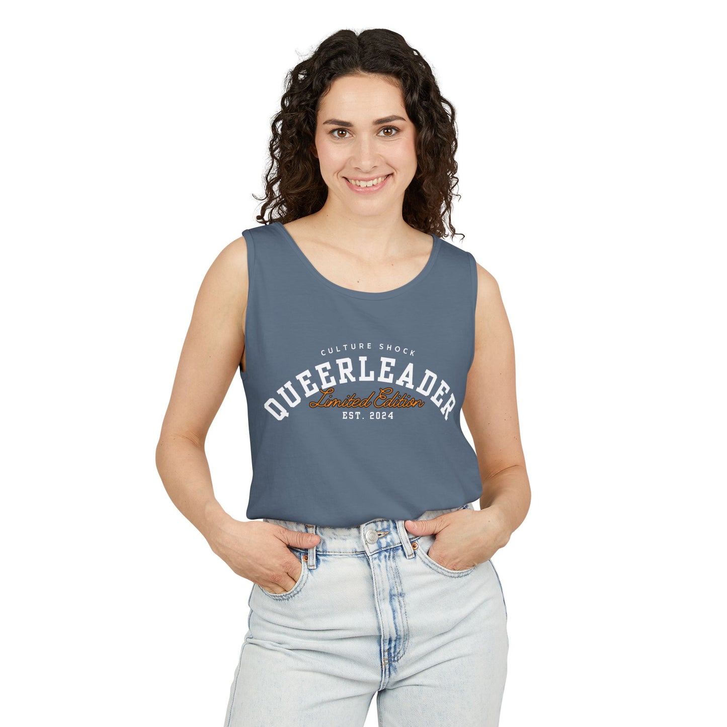 Cultureshock queerleader Unisex Garment-Dyed Tank Top