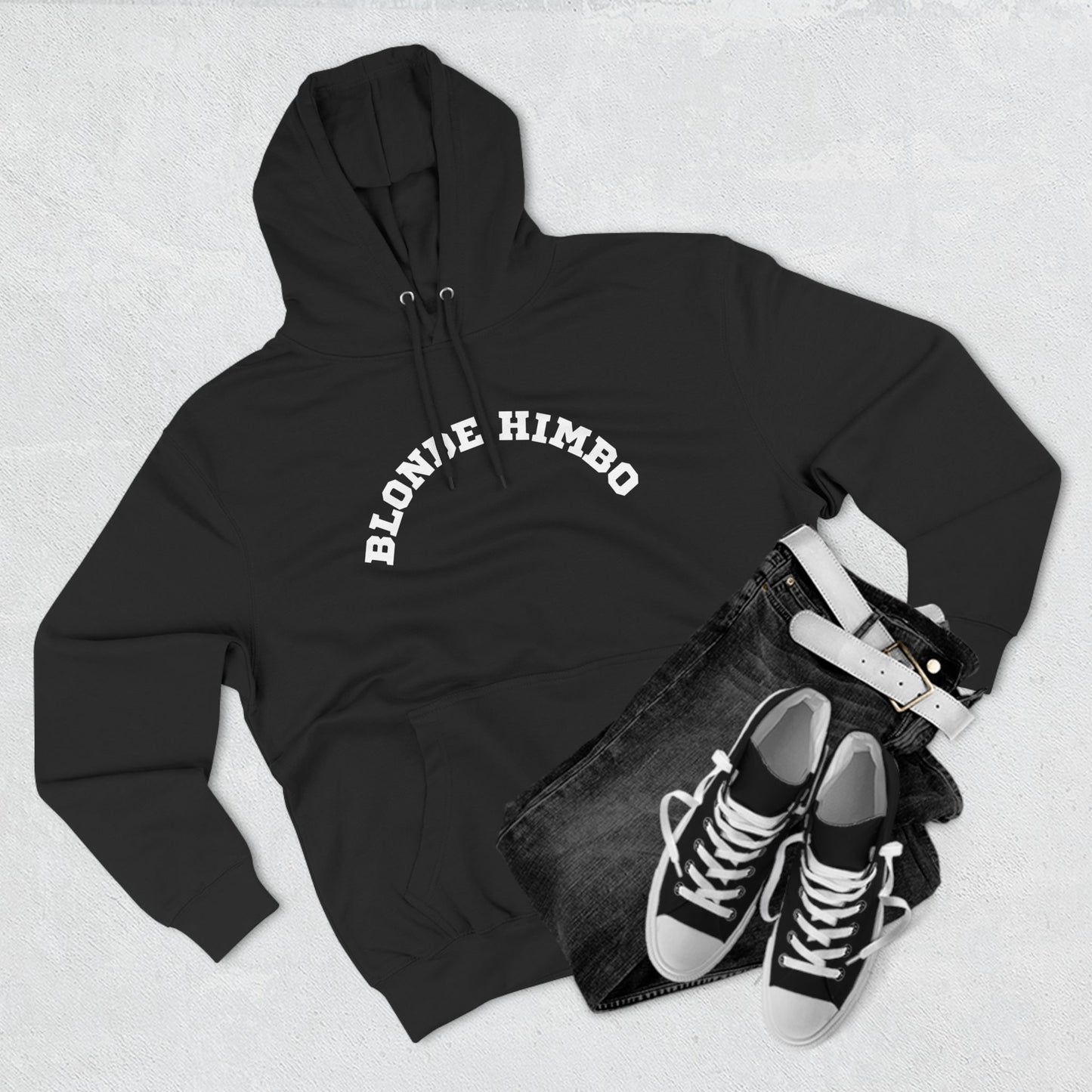 Blonde Himbo Three-Panel Fleece Hoodie