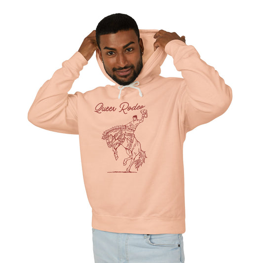Queer Rodeo Unisex Lightweight Hooded Sweatshirt