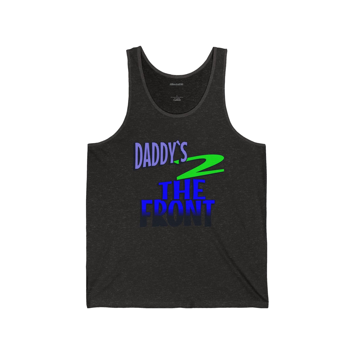 Daddy`s 2 the Front Unisex Jersey Tank
